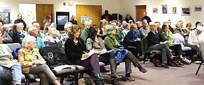 A resolution in support of creating a state forest in lansing drew a standing room only crowd of about 90 people Wednesday evening bellstation_room