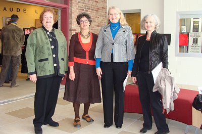 (Left to right) Judy Maxwell, current board member; Carol Warshawsky, former board member; Pastel; Deborah O'Connor, former board member ihspac_pastelplus