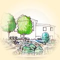 Garden plan by The Plantsmen Nursery lclgarden_120