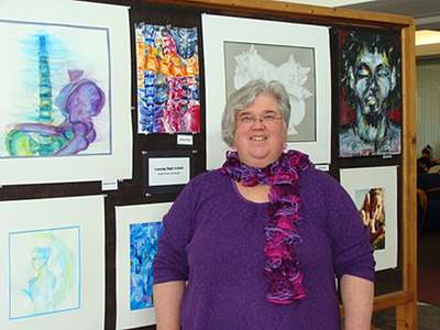 Lansing artist and teacher Patty Brown airportart_patty
