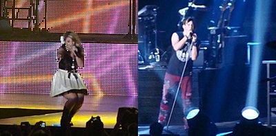 Country and Rock: Lauren Alaina (left) and James Durbin ait2011alainadurbin