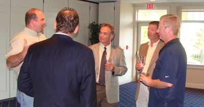 (Left to right) Russ Givens, Cargill; Dr. Stephen Grimm, Superintendent of Lansing Central School District; Jamie Thomas, Principal of the Middle School; Sean Whittaker, President of the CDC and President of Incodema; Greg Galvin, President of Kionix cdc_grouping