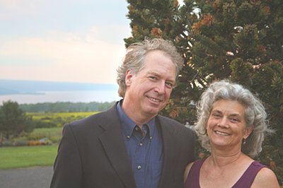 Artistic Directors Steven Stull and Jeanne Goddard on the grounds of the CRS Barn Studio crs-stullgoddard