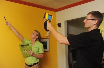 Kelly and Matt Skeval ask homeowners to accompany them during an audit in order to point out the ways to save and show the client how their house 'works' energy1_400