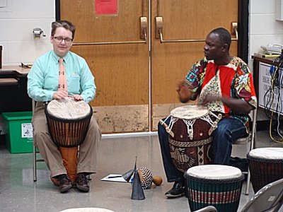 Lorrene Adams and Sulley Imoro gdrum adamsimoro