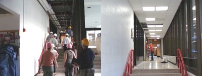 Before and after: the hallway to the counseling offices and nurse's office hstour2 counciling