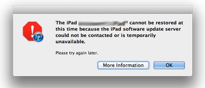 Don't let this error message (or varients of it) discourage you. Eventually you will be able to connect and get the free iOS 5 update ios5_ipadservererror
