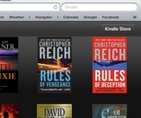 The Kindle Stor button is back! That's where it was in the iPad app -- it reclaims its place in the cloud version. kindlecloud_shelf