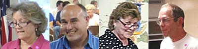 Left to right, Kathy Miller, Scott Pinney, Connie Wilcox, Michael Koplinka-Loehr ldcaucus_candidates