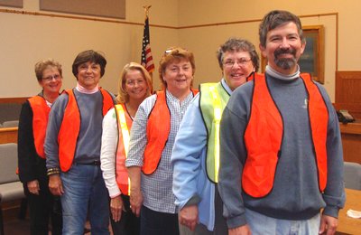 From Front to Back: Ed LaVigne, Diane Dawson, Connie Wilcox, Sharon Butler Bowman, Bette Bagnardi, Linda Kessler meds_volunteers