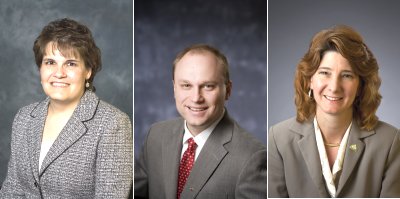 Left to right: Lisa Warmbrodt, Michael John Bozuhoski, Ellen L. Rogers tctc_warmbouzrogers