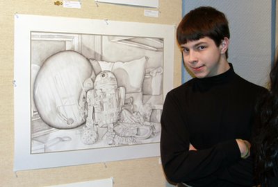 Gregory Wasenko with 'R2D2 Still Life' arnot_wasenko