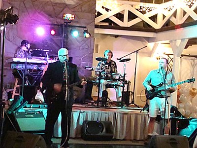 The band Reporter provided the jungle beat, with former Lansing Superintendent Steve Grimm (front right) on bass cdc_reporter