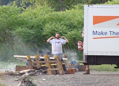 Fireworks are launched from Salt Point, across Salmon Creek from Myers Park fw_fireworks