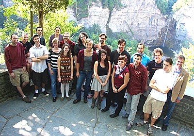 The Gimme! Coffee team assembled at Taughannock Falls, outside of Ithaca, NY gimmeteamtaugh
