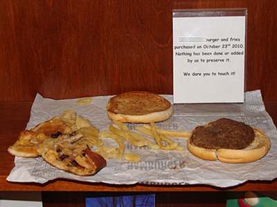 Do you dare touch this fossilized food? Would you want it inside you? nwc_burger