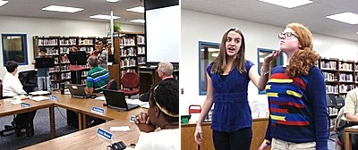 Performances by the Chamber String Quartet and from the upcoming Lansing Middle School production of Honk Junior helped celebrate local school board members sbrw_performances