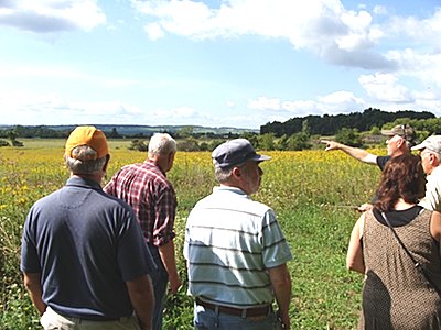 Roger Hopkins led a walking tour of the proposed NRP and Calimar sites for Sewer Committee members Andy Sciarabba, Noel Desch, CJ DelVecchio, Dale Baker, and Planning Consultant Jonathan Kanter tcwalk_calimarsite