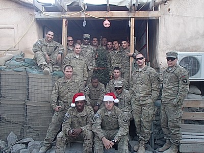 Every year Moore Tree Farm in Lansing sends trees to active service troops abroad. treesfortroops12