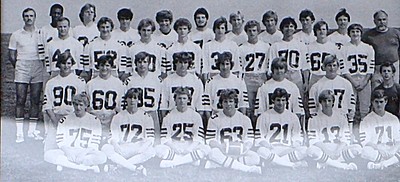 The Hall Of Fame 1983 Football Bobcats, including Patrick Tierney bobcat_1983football