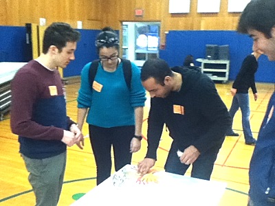 Brazilian students from TC3 preparing Friday for the Lansing Elementary School Thanksgiving Dinner btc3_elementary