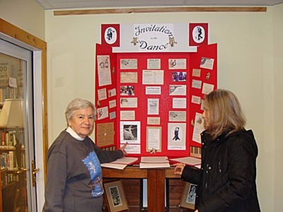 Town historian Louise Bement (left) dance_louise400