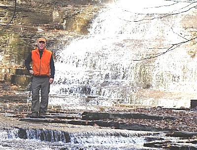 Roger Hopkins at the foot of Emilie Jonas Falls ejf_roger