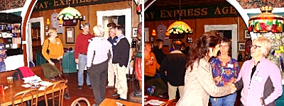 At left: Carol Engels, Kit Kalfs, Ruth Hopkins, Rick Eleck, Scott Miller. At right Eileen Stout, Katrina Binkewicz, Ruth Hopkins esm_people