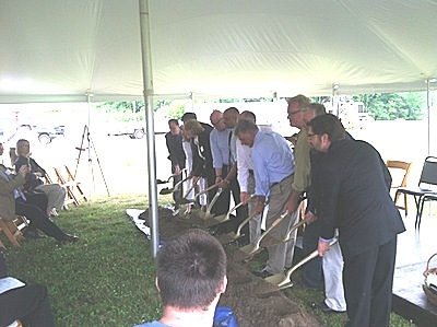 Challenge Workforce Solutions held a groundbreaking Thursday for the Finger Lakes Fresh Food Hub in Groton. The Food Hub will create over 35 new jobs and connect family farmers with distributors and consumers to provide much greater access to high-quality local foods year-round. fffhgroundbreaking