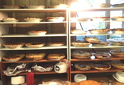 Over 50 pies were served at dinner. Even more were served at supper. nlads_pies