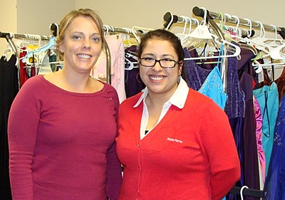 Frannie Haranin (left) and Evelyn Ambriz promdresses_frannie
