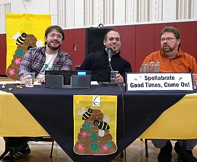 These guys can spell! Left to right: Aaron Terkel, Greg Fry Dave Ashton bee_spellabrate