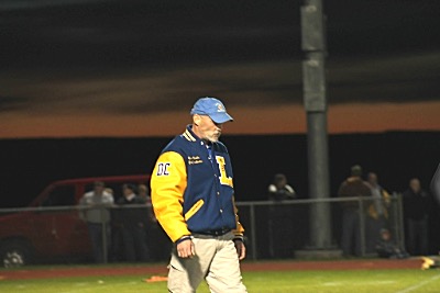 Coach Boothe Deep in thought. football1029 2