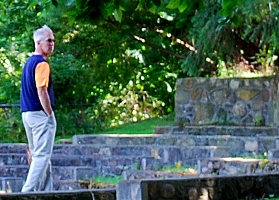 Park Superintendent and Recreation Director Steve Colt enjoys the Greek theater gs_greektheater