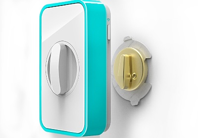 The Lockitron installs over your existing deadbolt. Reviewers love the device. They are luckier than backers who still don't have one after more than a year. lockitron-installation