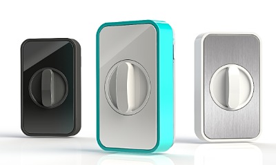 A Lockitron Server (a little box) plugs into your router, providing an Internet connection. It talks to the Lockitron via a Bluetooth connection. lockitron-trinity