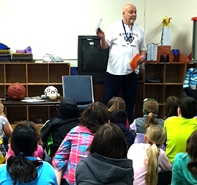 And now... Marty Christopher talks to Lansing Elementary School kids about reading mc_marty