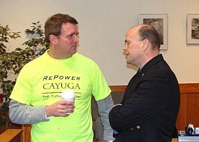 Reed discusses repowering with Tompkins County Legislator Mike Sigler trlth_reed_sigler