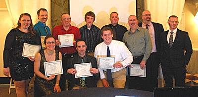 Chief's Award recipients (left to right) Back row: Rebecca Drake, Nelson Golden, Terry Jackson, Ryan Marzolf, Tom Sill, Jason Berga, Casey Bordoni Front row: Kim Sweeney, Mariano Garcia, Darrin Sill, Gary Brooker fdb chiefaward