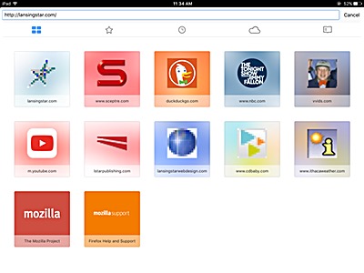 The 'Awesome Screen' may not be all that awesome. It's OK, though. Firefox for iOS