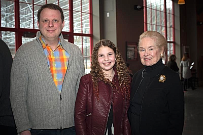 Steve TenEyke, Dani Copeland, Carolyn Sampson. Photo by Rachel Philipson hangar philanthropyaward