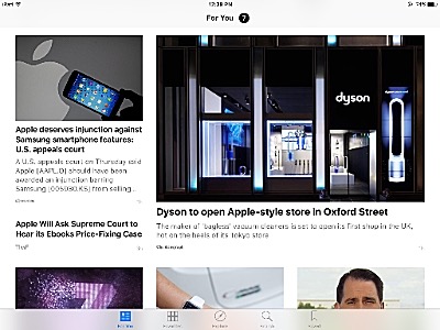 News takes topics you choose and mixes up the articles into an attractive magazine-style layout iOS 9 - News