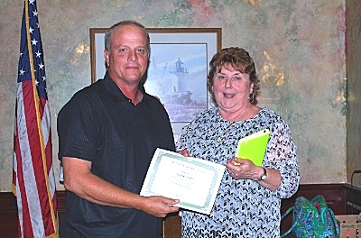 Jack French was recognized for 38 years of service to the Town of Lansing plus decades of volunteer work in the community. nlad jackfrench