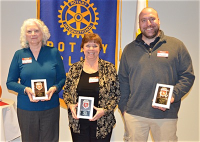 Left to right: Jody Scriber, Sally Klein, Chuck Jackson rotaryPrideOfWorkmanship