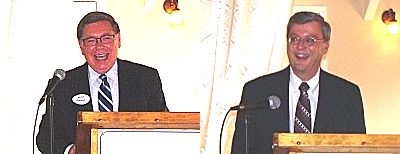 NYS Senator James L. Seward (left) and Lee Shurtleff Seward, Shurtleff