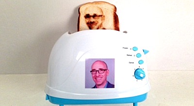 Yup, it's a thing. Your face on toast. selfietoaster