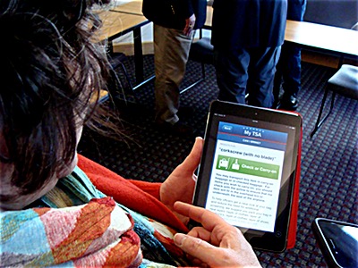There's an app for that! My TSA answers questions before you get to the airport. My TSA app