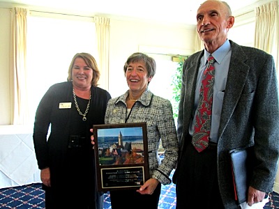 Lisa Whitaker, Susan Murphy, Carl Sgrecci. (Above) Katie Foley, Pat Stage Volunteer of the Year Award uwtc LisaWhitaker SusanMurphy Carl Sgrecci