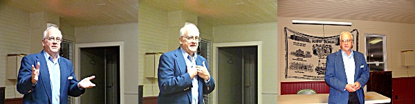 Democratic candidate for the 54th New York State Senate District Kenan Baldridge spoke at Lansing Community Center Wednesday evening Kenan Baldridge
