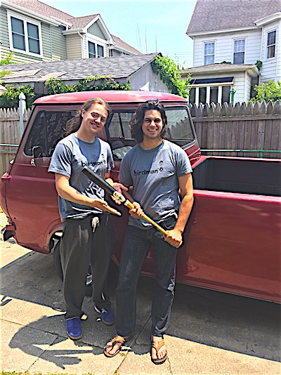 Matt Tucci (left) and Nick Geisler Birdman Bats Matt and Nick